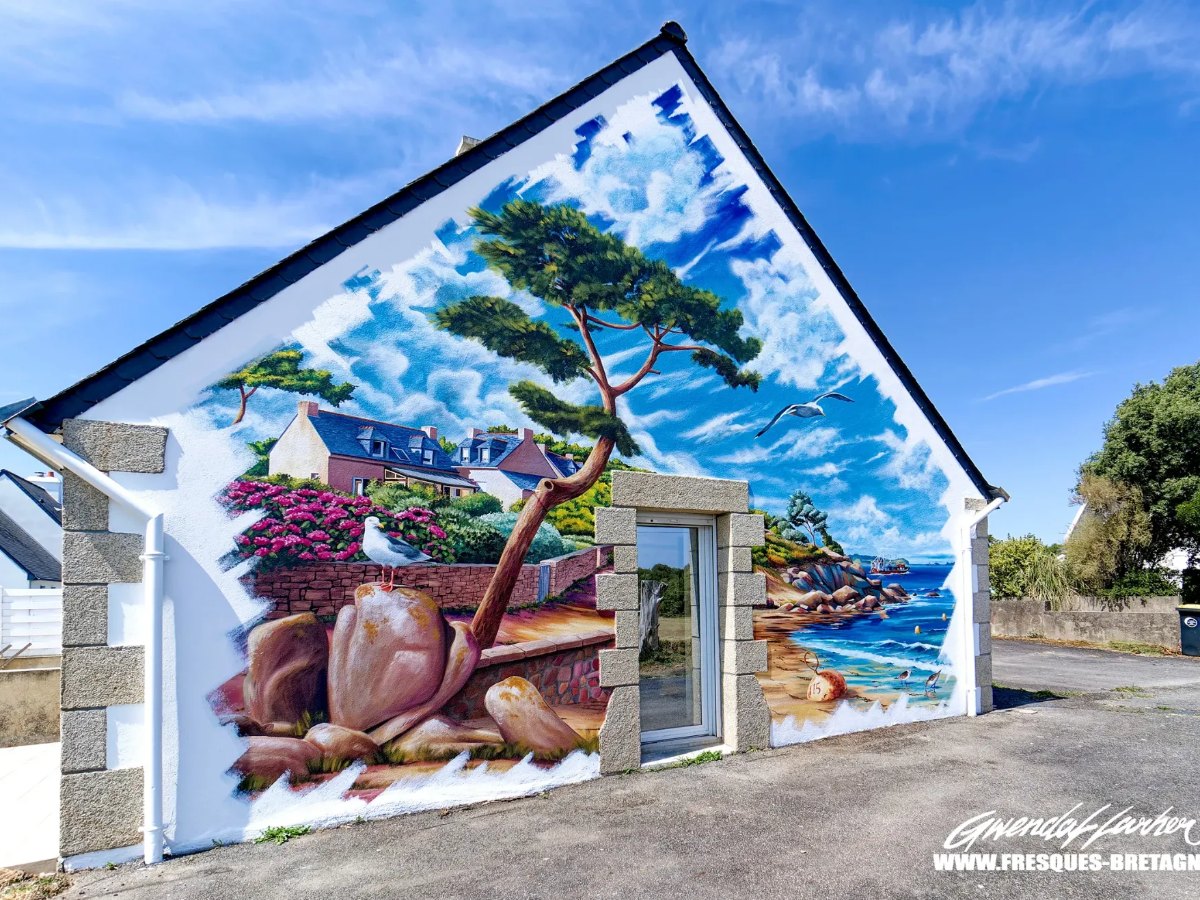 Fresque murale à Carnac / Plouharnel, Littoral